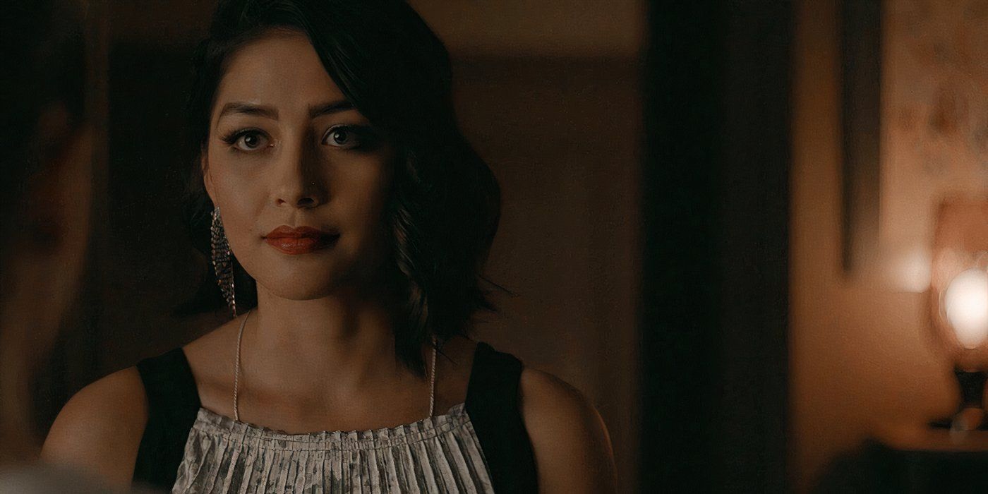 Penelope Park looking at Josie in Legacies
