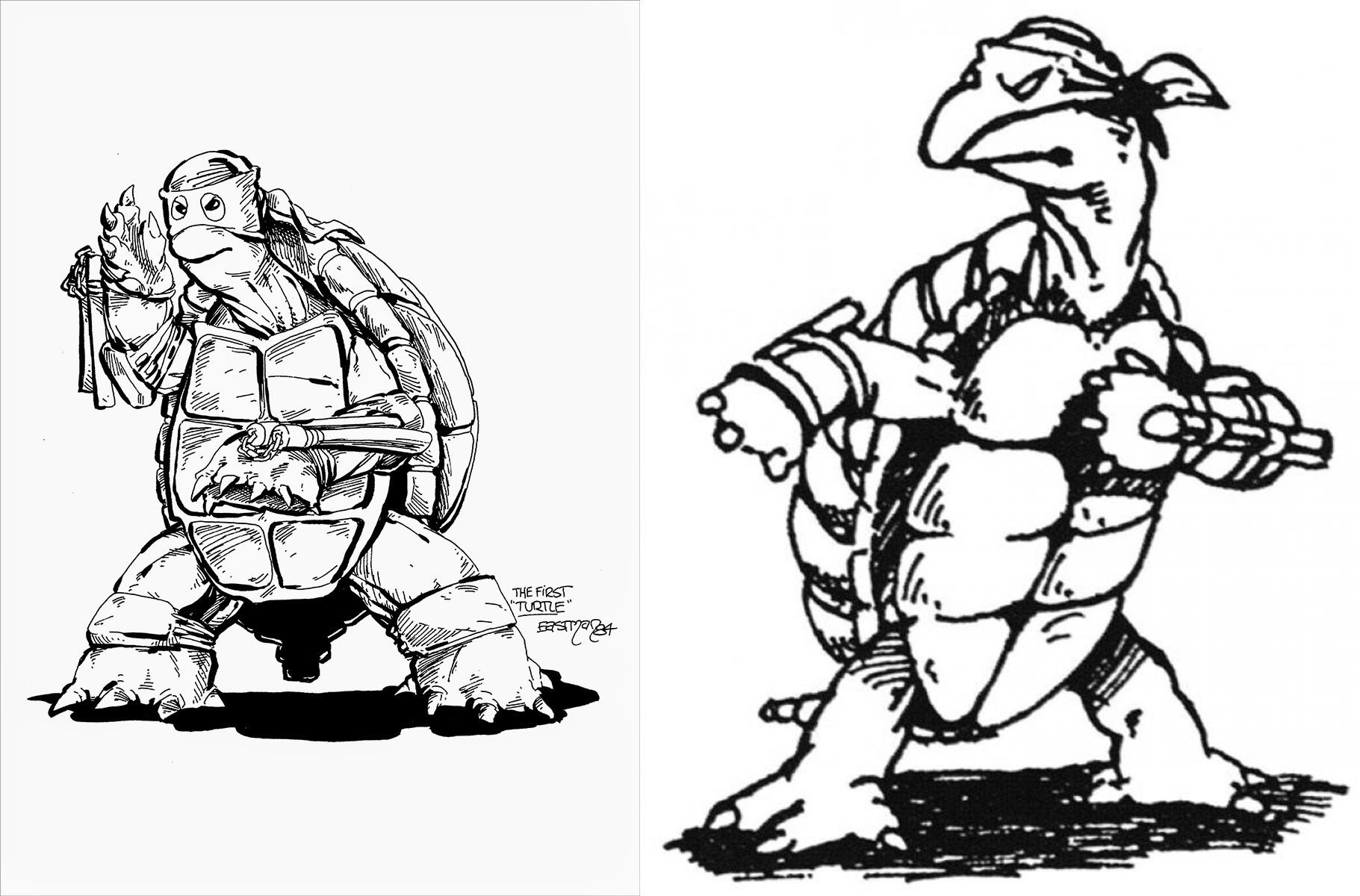 Peter Laird &amp; Kevin Eastman&rsquo;s original TMNT sketches