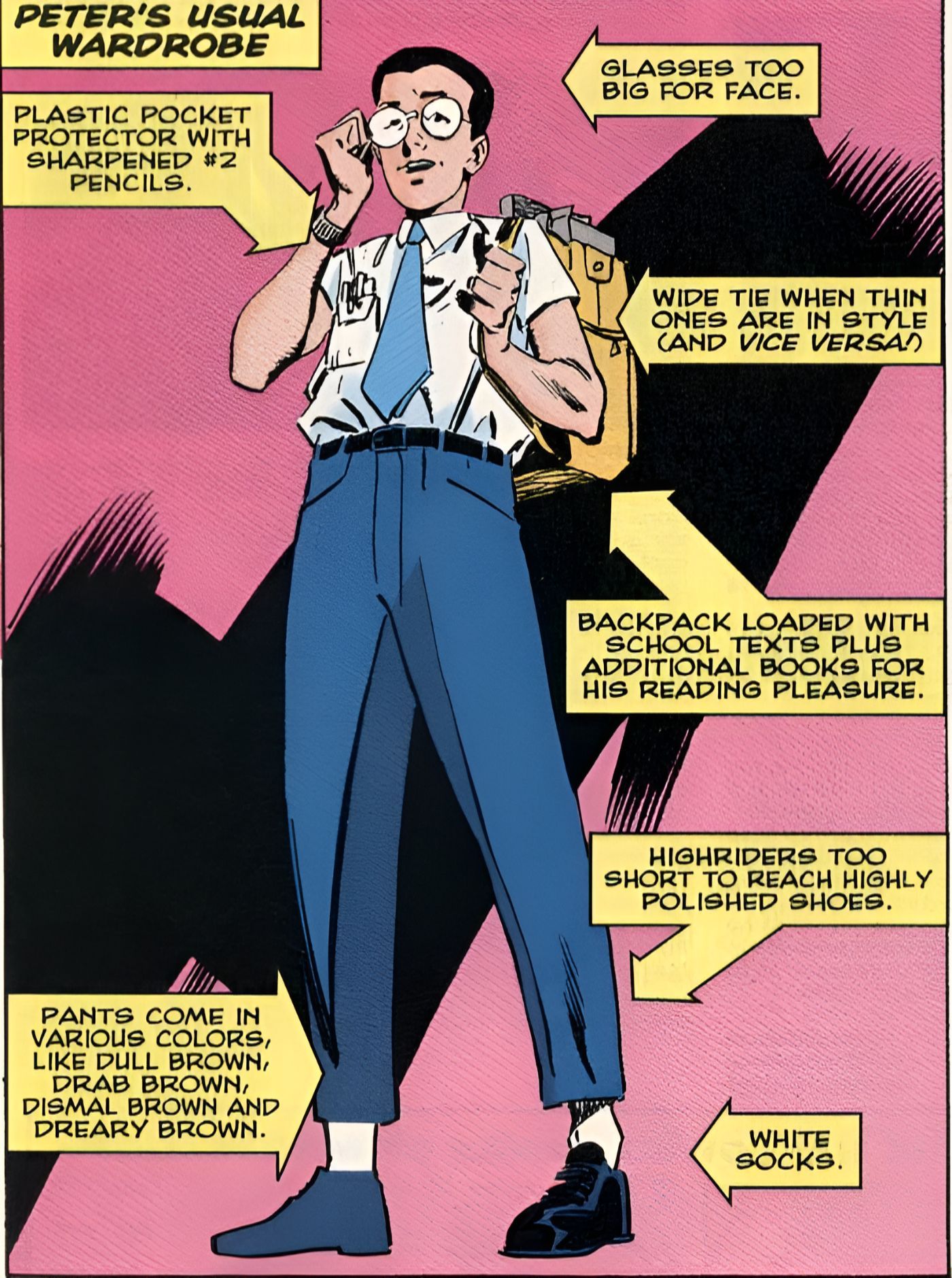 Marvel makes fun of Peter Parker&rsquo;s bad fashion.