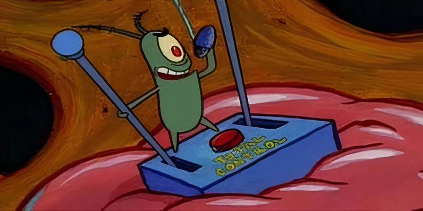 Plankton in his debut in the first season of Spongebob Squarepants
