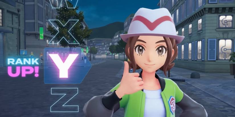 Player ranking up in the battle royale in Pokémon Legends Z-A