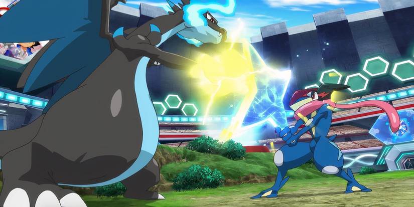 Ash-Greninja vs. Mega Charizard X