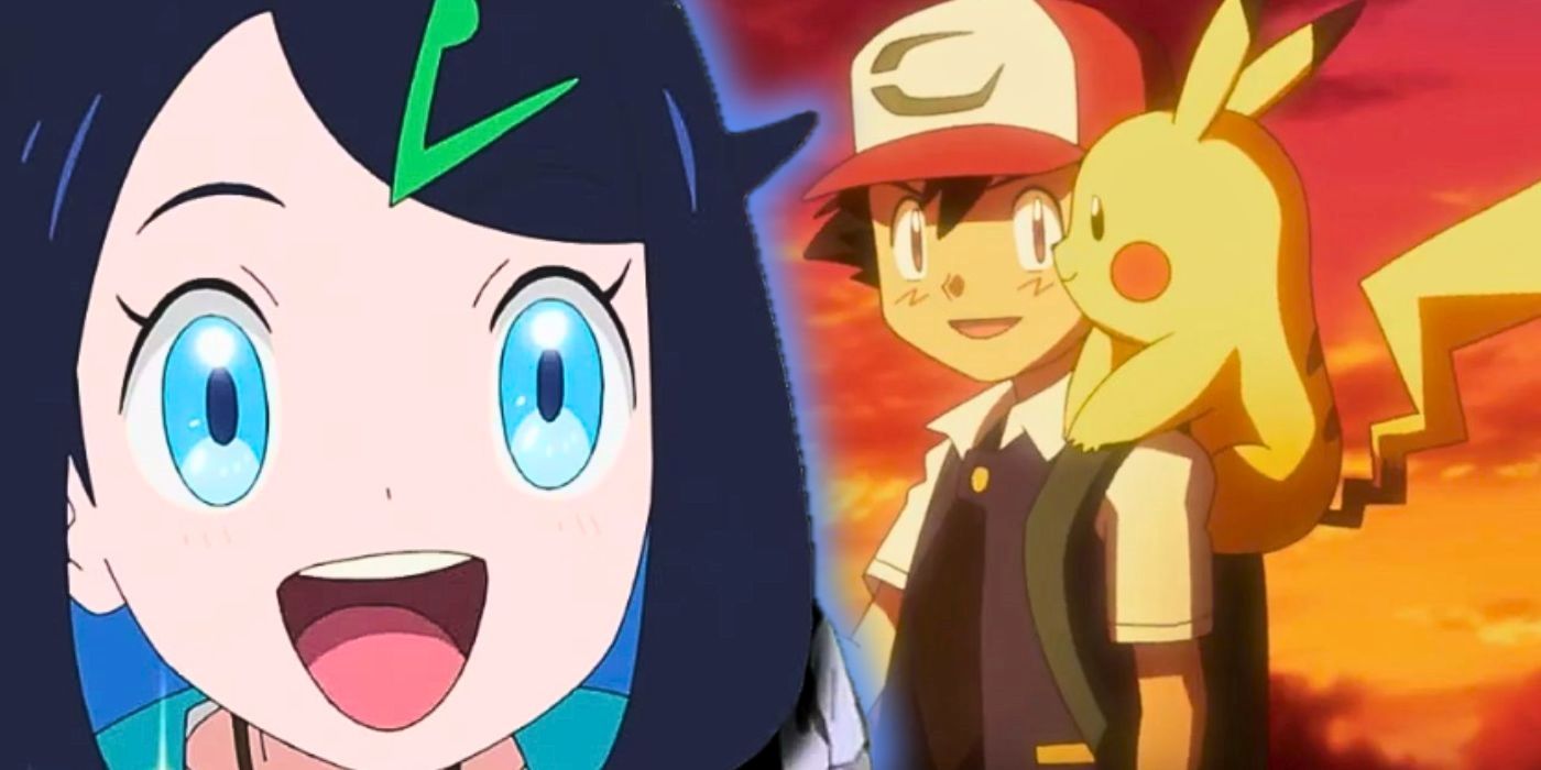 Liko and Ash with Pikachu