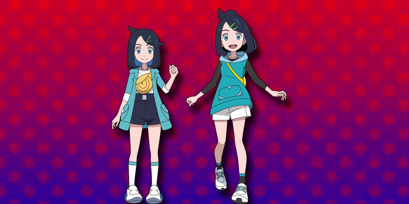 Liko in her pre and post timeskip designs.