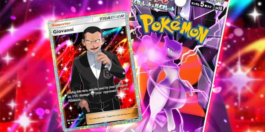 Pokemon TCG Giovanni with The Glory of Team Rocket