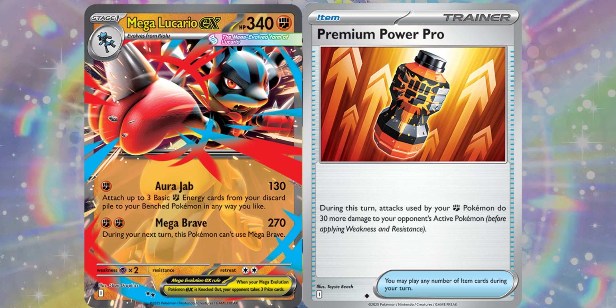 Pokemon TCG Premium Power Pro and Mega Lucario