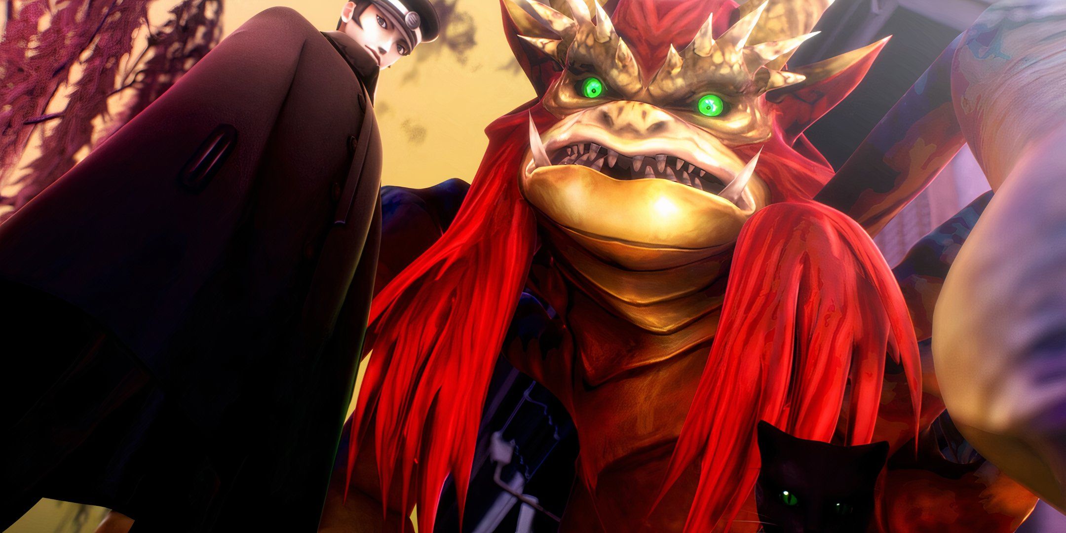 Raidou and a demon in Raidou Remastered.