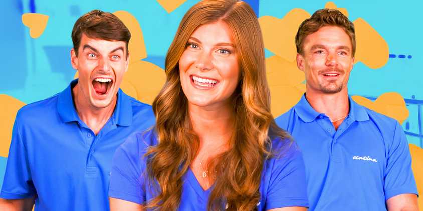 side by side image of Below Deck Down Under Season 3's Harry, Brianna, & Wihan 