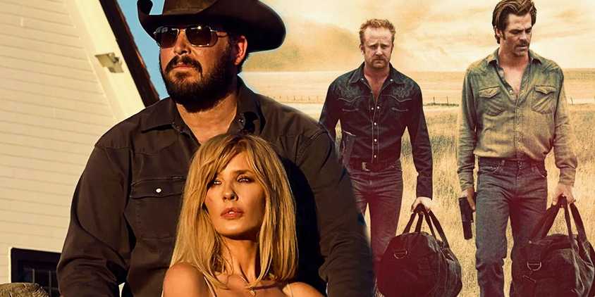 Rip and Beth in Yellowstone and Hell or High Water poster