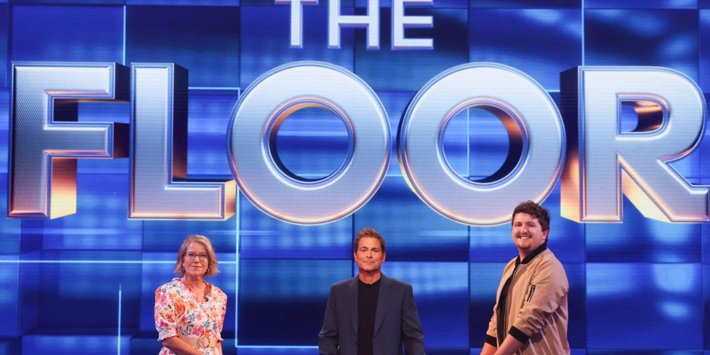 Rob Lowe with finalists on The Floor season 2