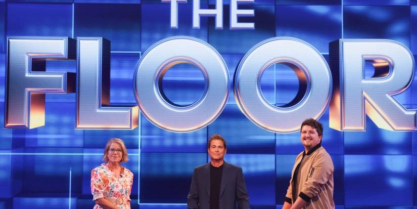 Rob Lowe with finalists on The Floor season 2