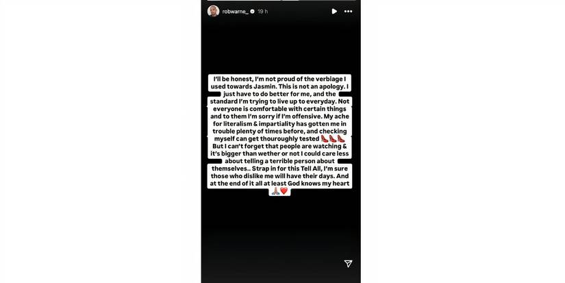 Rob Warne in 90 Day Fiance on Instagram Stories