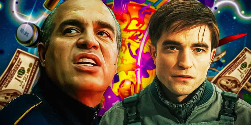 Robert Pattinson and Mark Ruffalo in Mickey 17