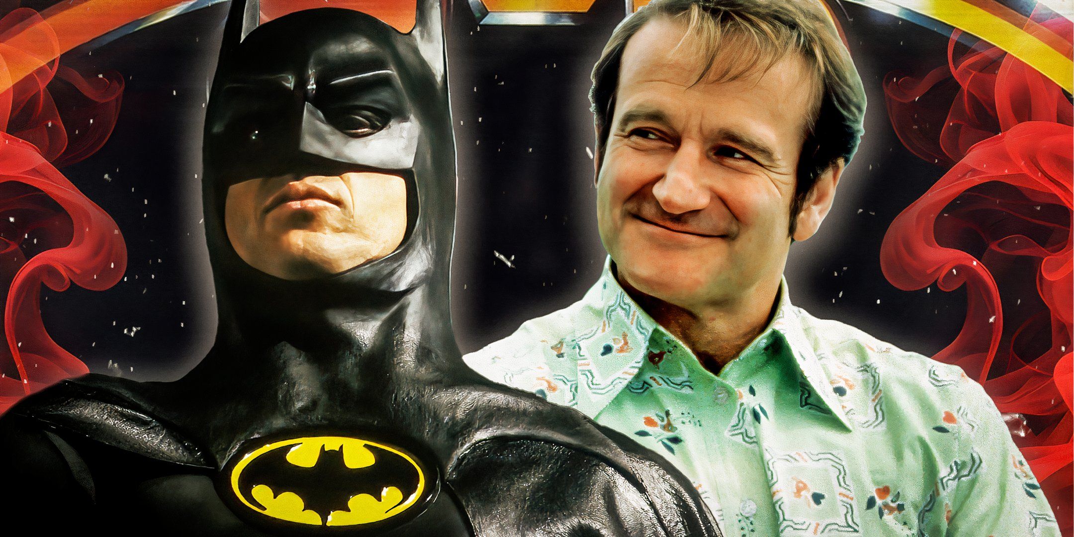 Robin Williams and Michael Keaton's Batman