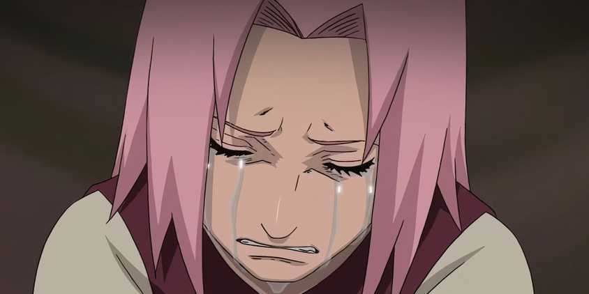 Sakura crying