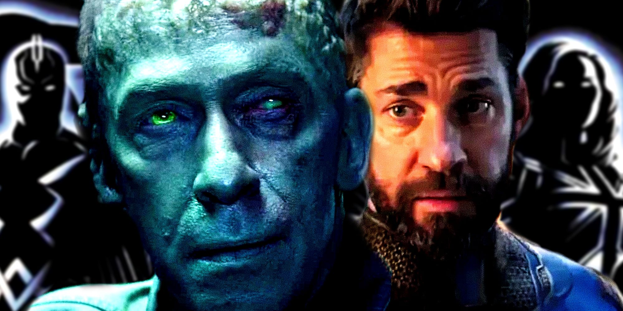 Samuel Sterns a.k.a. the Leader reveals his Gamma-mutated appearance in front of John Krasinski's Reed Richards and Earth-838's Illuminati