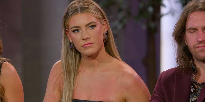A close up of Sara Carton at the Love Is Blind 8 Reunion