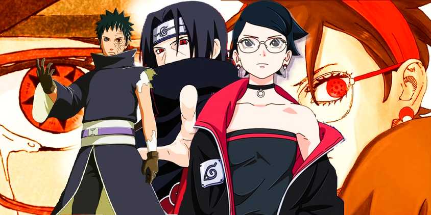 Sarada Uchiha Mangekyo Sharingan, Obito and Itachi Boruto: two blue vortex