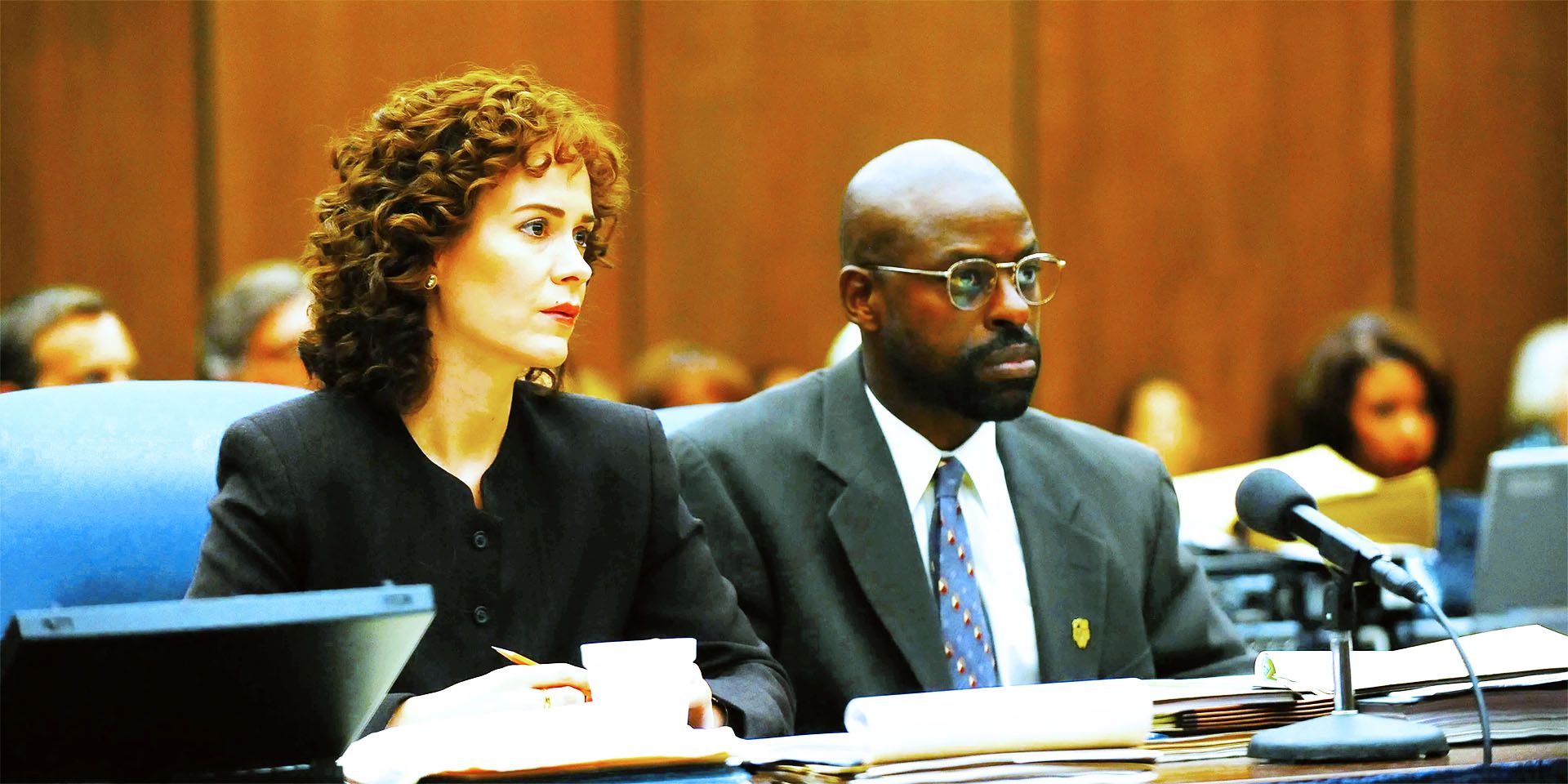 Sarah Paulson and Sterling K Brown in American Crime Story