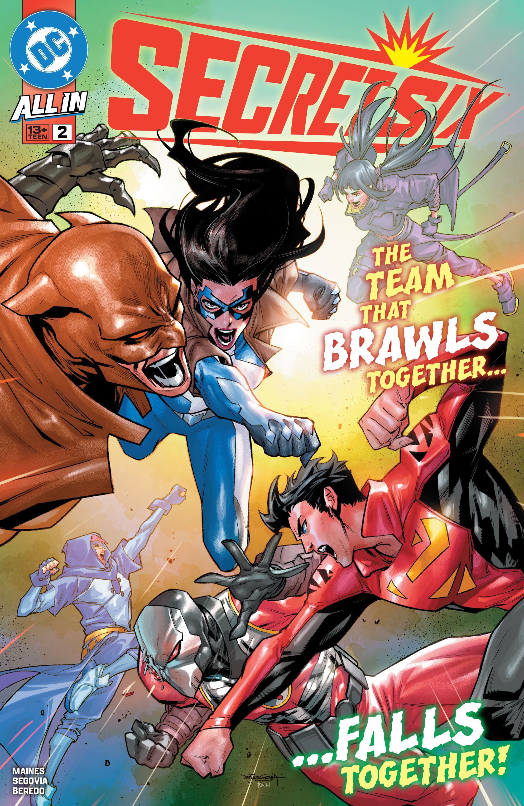 DC comics Secret Six #2 cover image with Superman&rsquo;s son, Deadshot, Catman, and more.