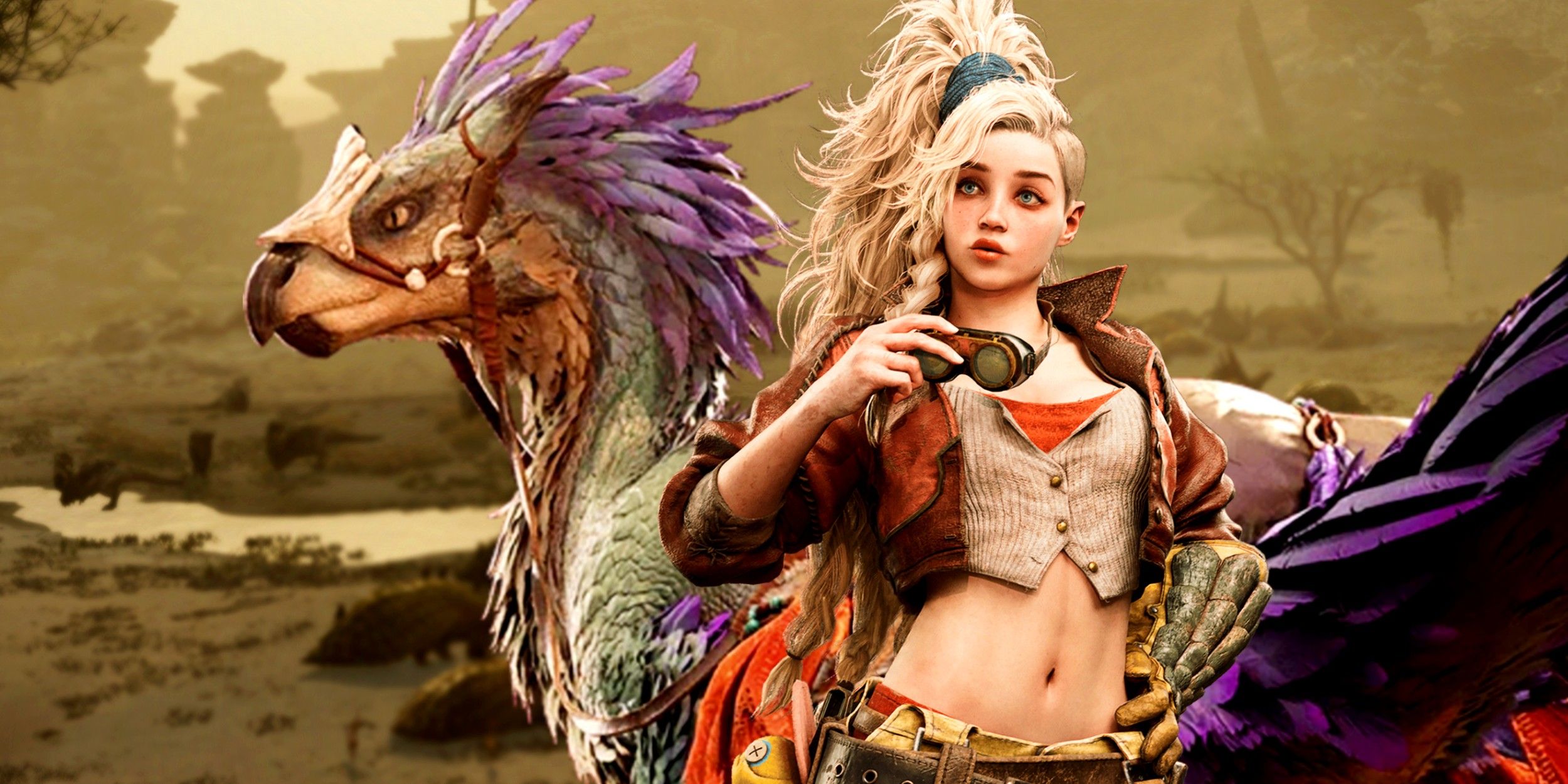 Seikret Behind Gemma in Monster Hunter WILDS