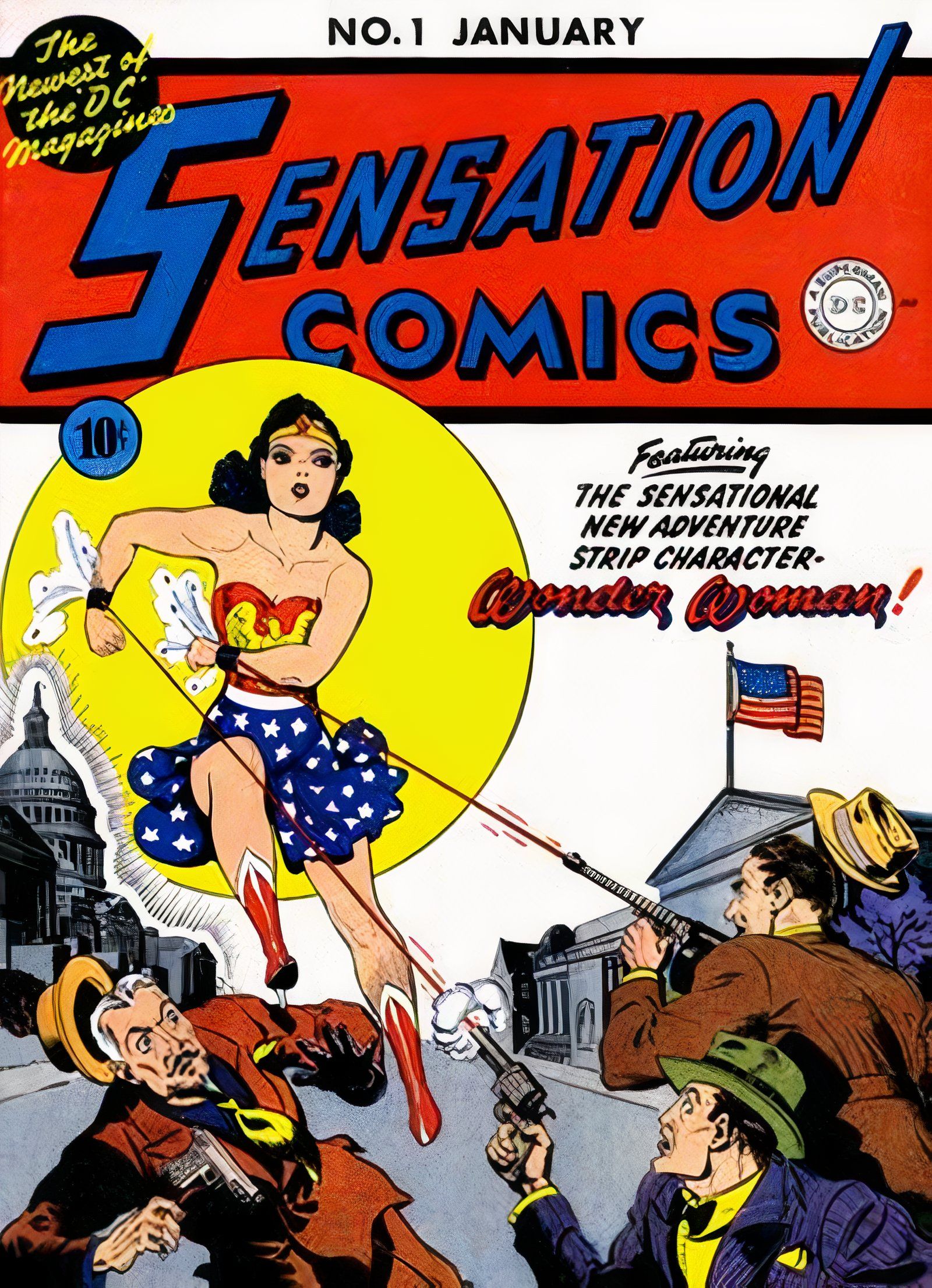 Sensation Comics #1 Wonder Woman skirt