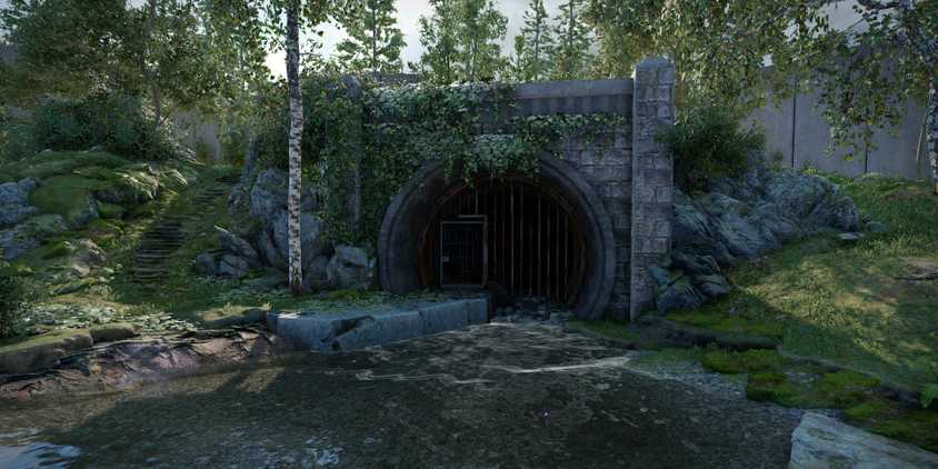 Sewer tunnels entrance in Atomfall