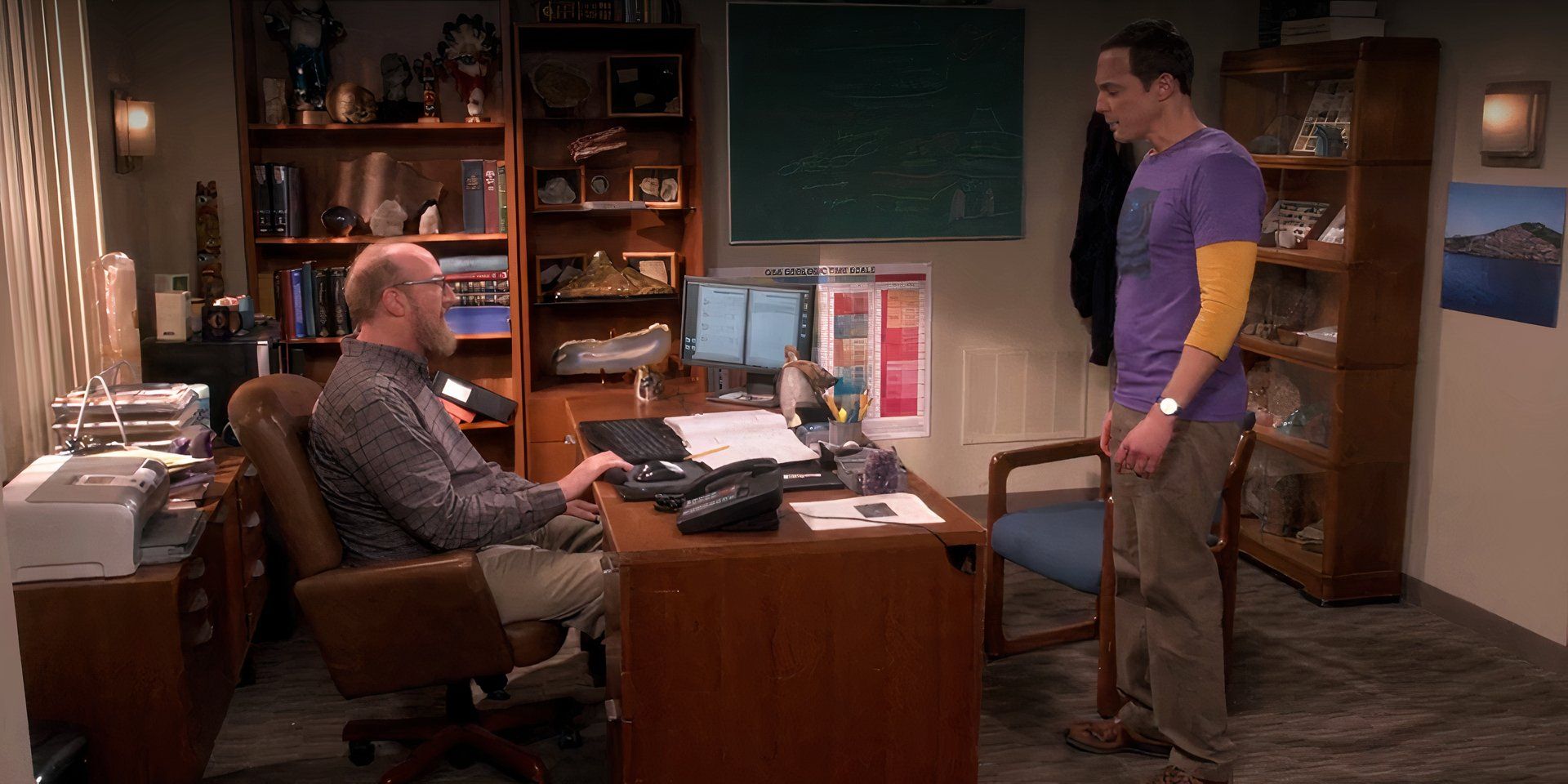 Sheldon talks to Bert in Big Bang Theory