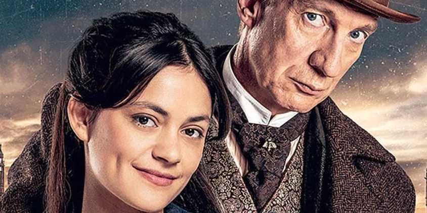 Sherlock and Daughter poster image of Blu Hunt and David Thewlis