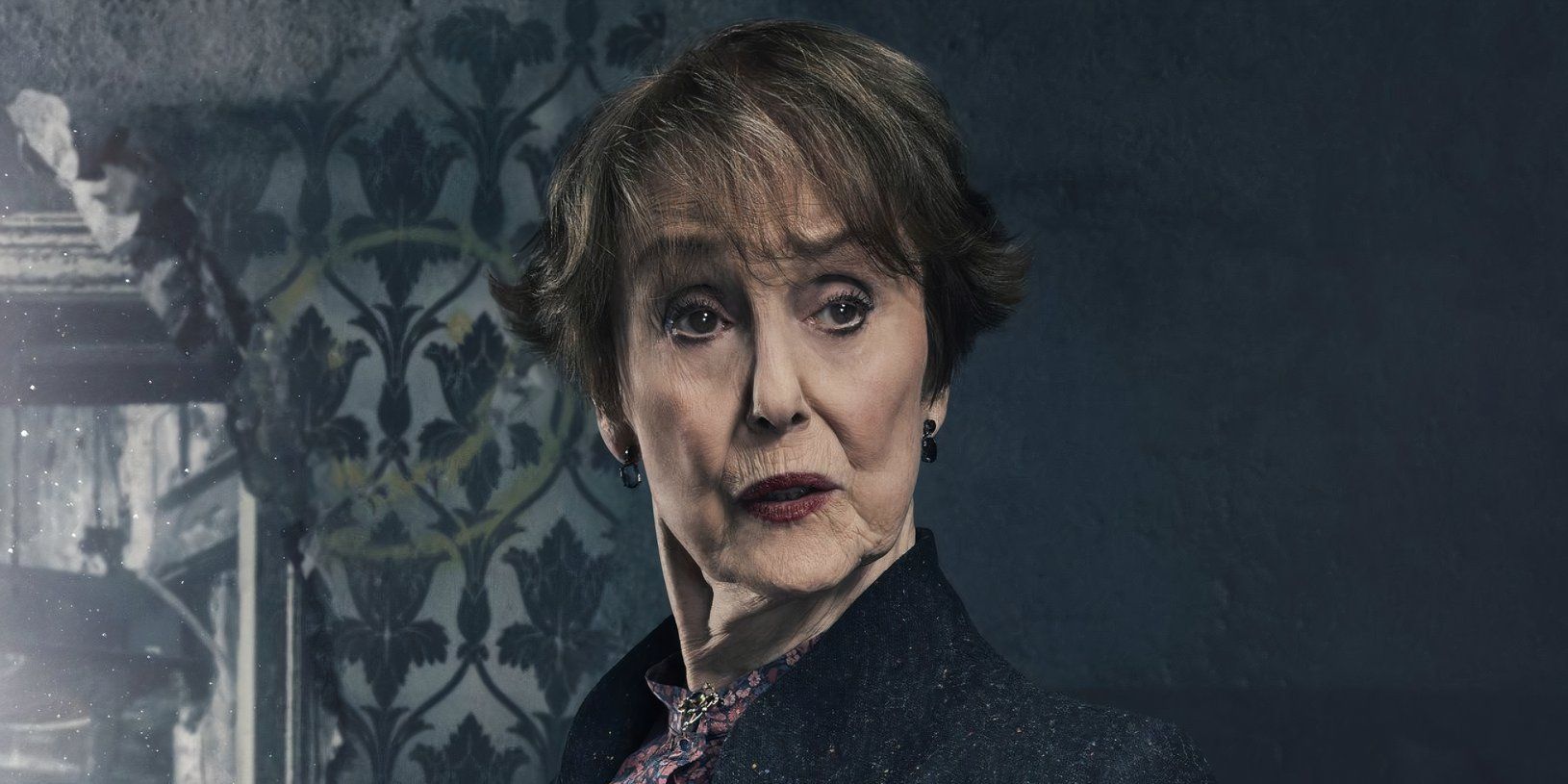 Una Stubbs as Mrs. Hudson in Sherlock