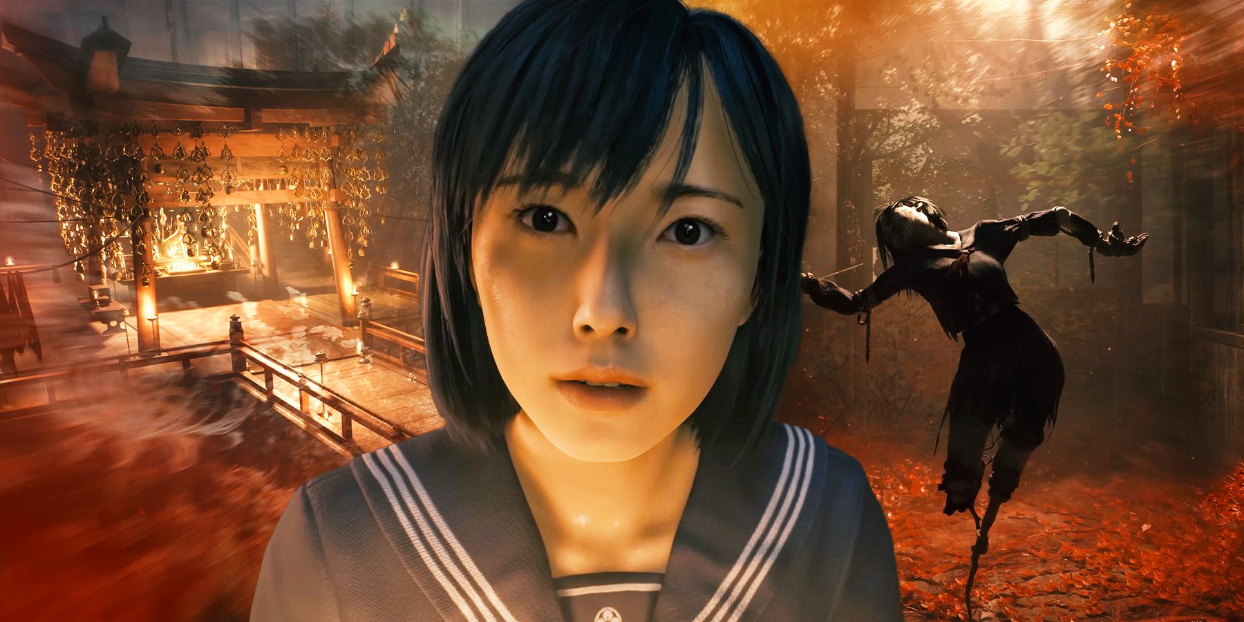 Silent Hill F character with imagery