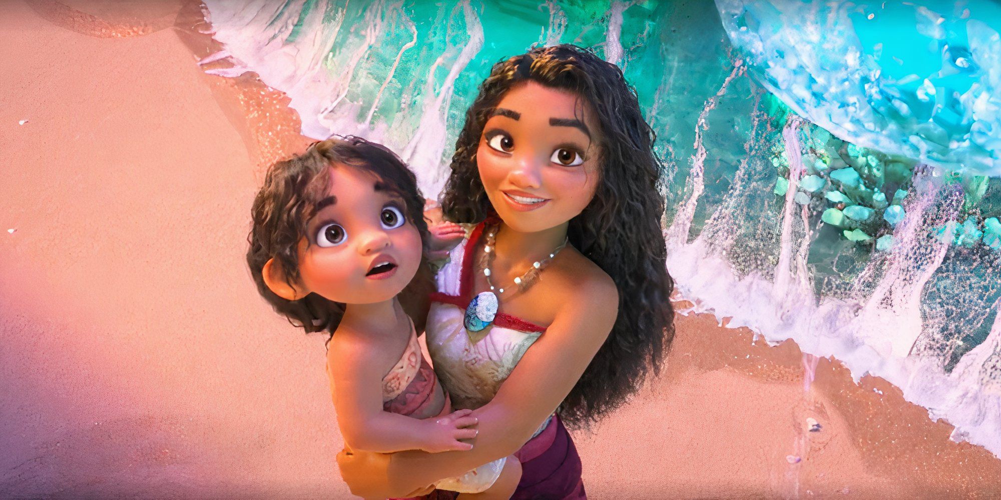 Simea and Moana in Moana 2. 