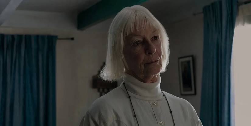 Sissy looking angry in Severance season 2, episode 8 (2025)