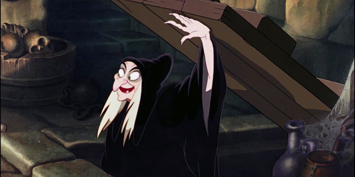 Snow White and the Seven Dwarfs the hag in the basement