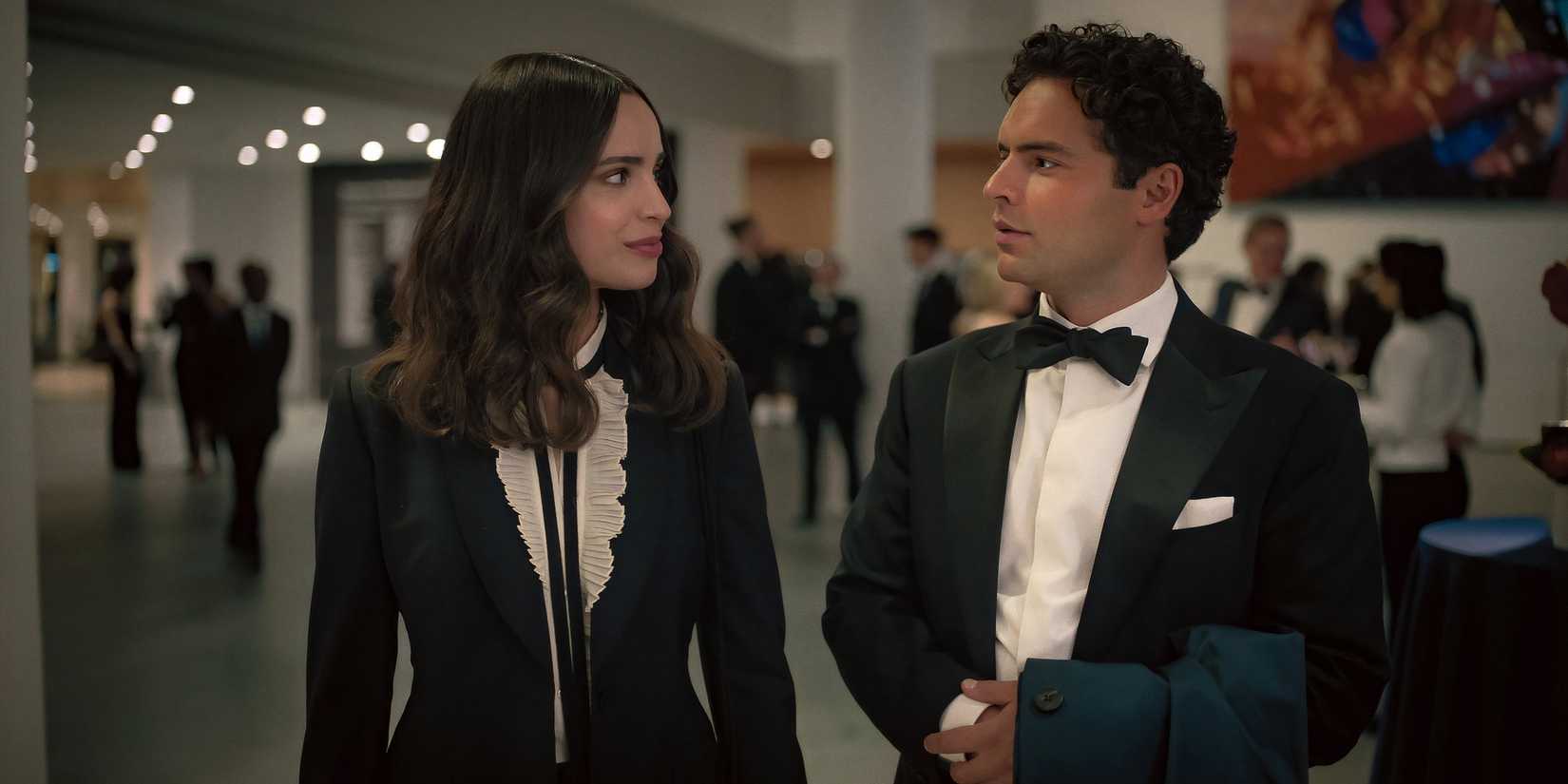 Sofia Carson as Alex and Sebastian de Souza as Garrett in The Life List