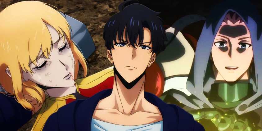 solo leveling anime season 2 episode 13 Sung Jinwoo, Cha Hae In and Min Byung Gyu