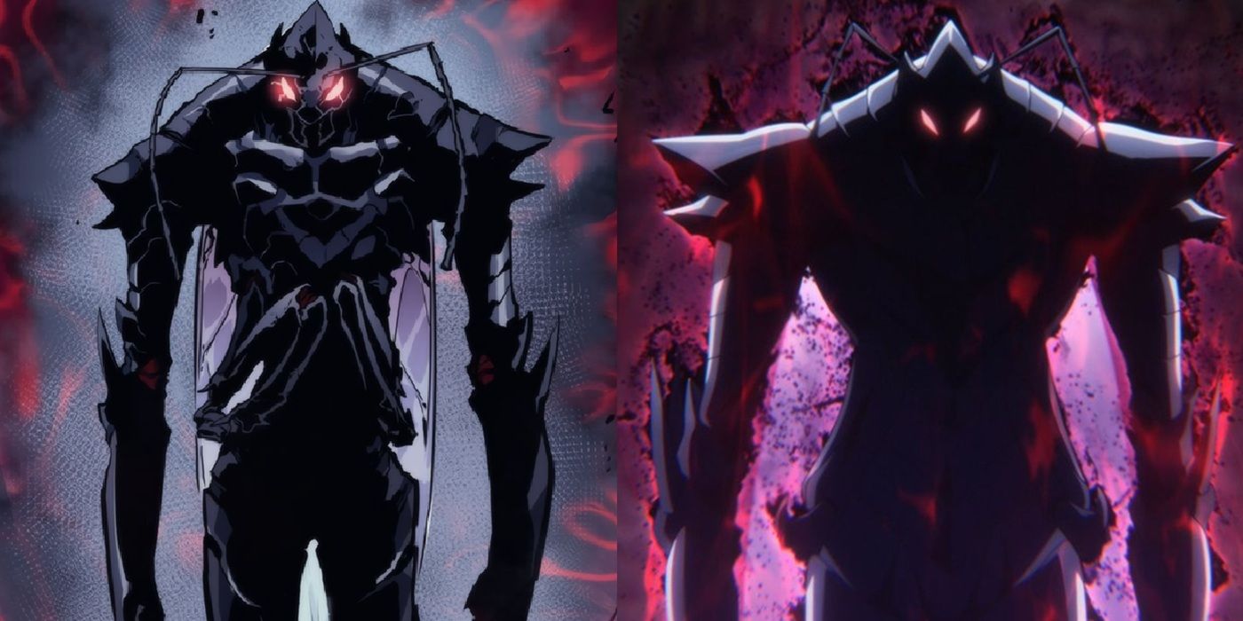 Solo Leveling season 2 Ant king Comparison anime manhwa