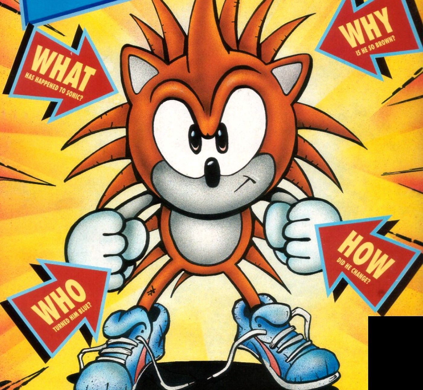 sonic the hedgehog before blue brown design