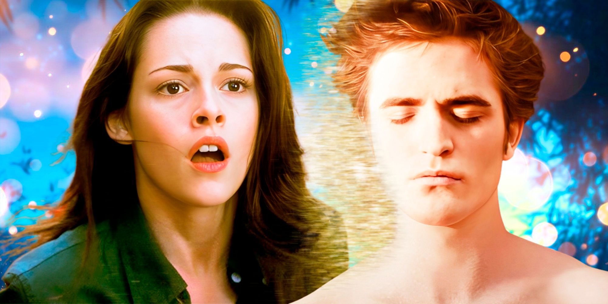 sparkly Edward in New Moon and Bella