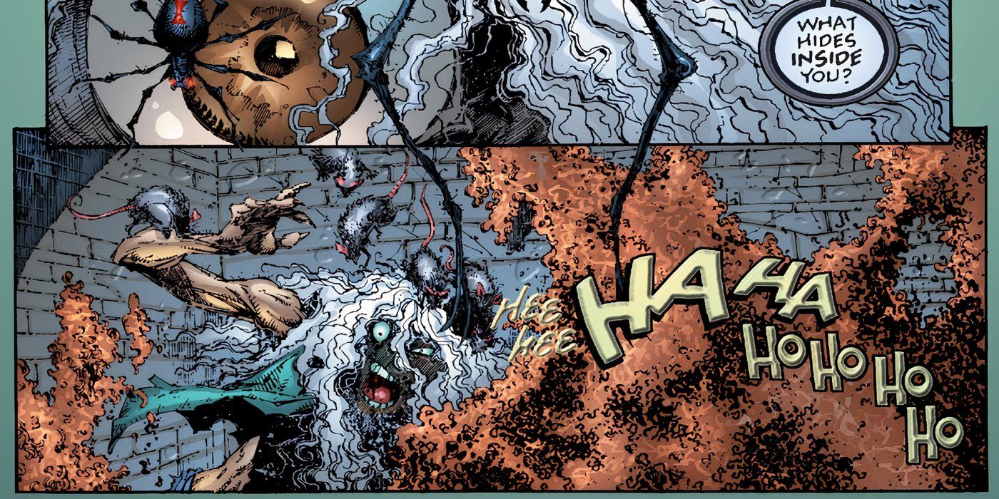 Spawn killing the Freak with rats and vermin.