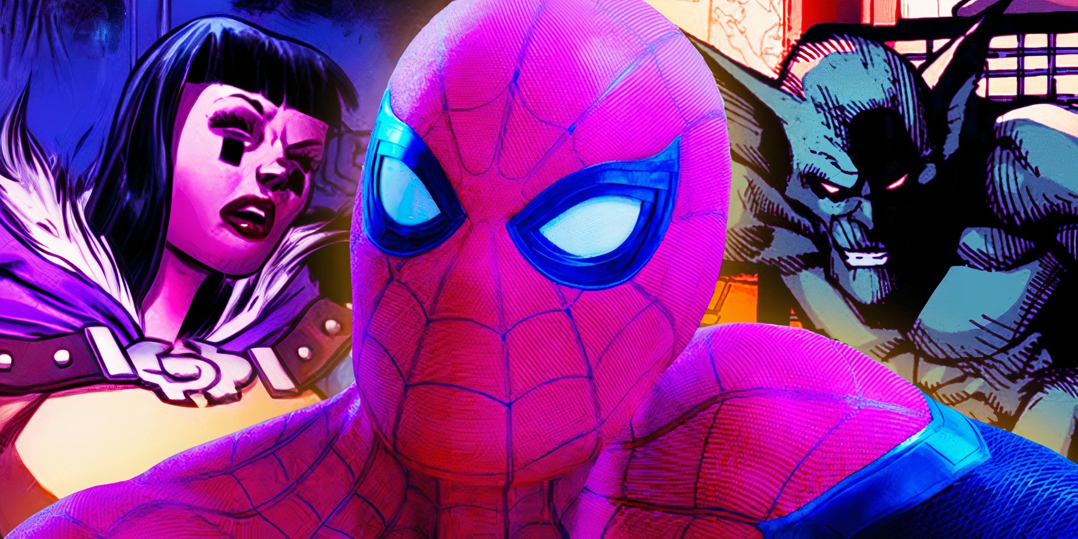 Spider-Man in the MCU with Spider-Queen and the Jackal in Marvel Comics