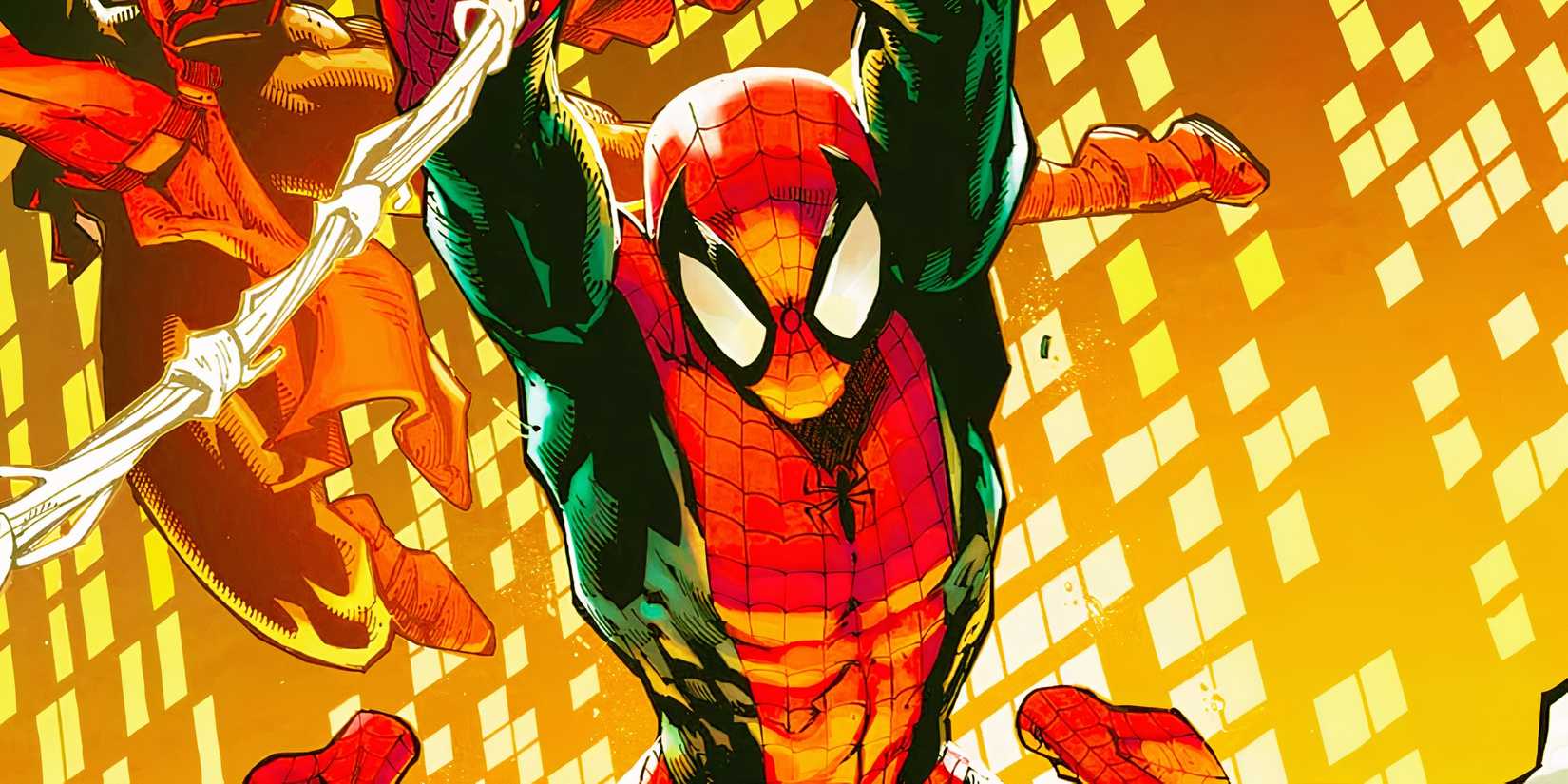 Spider-Man swinging in Marvel Comics' Gang War