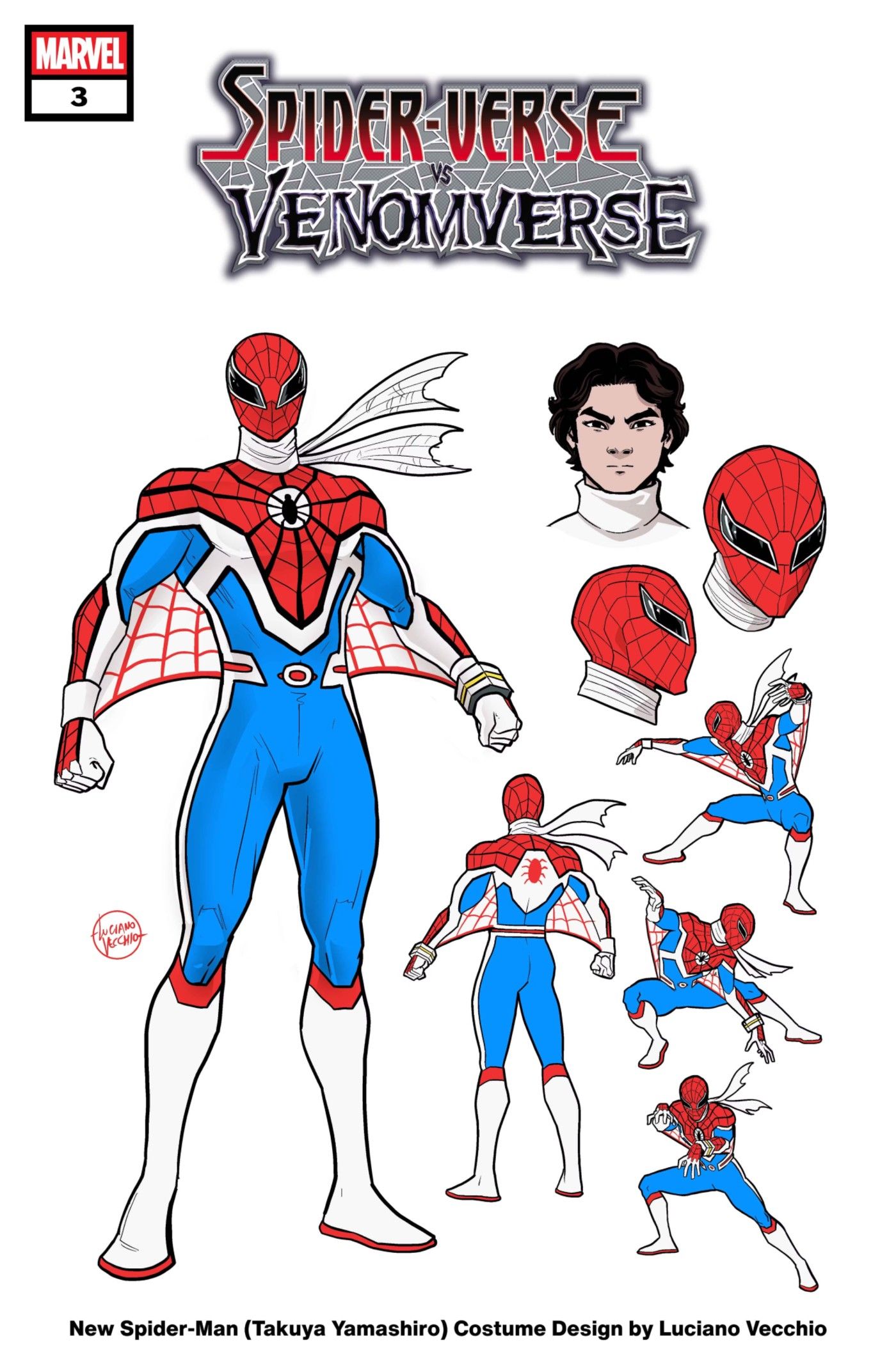 Spider-Man Takuya Yamashiro Costume Design by Luciano Vecchio-1