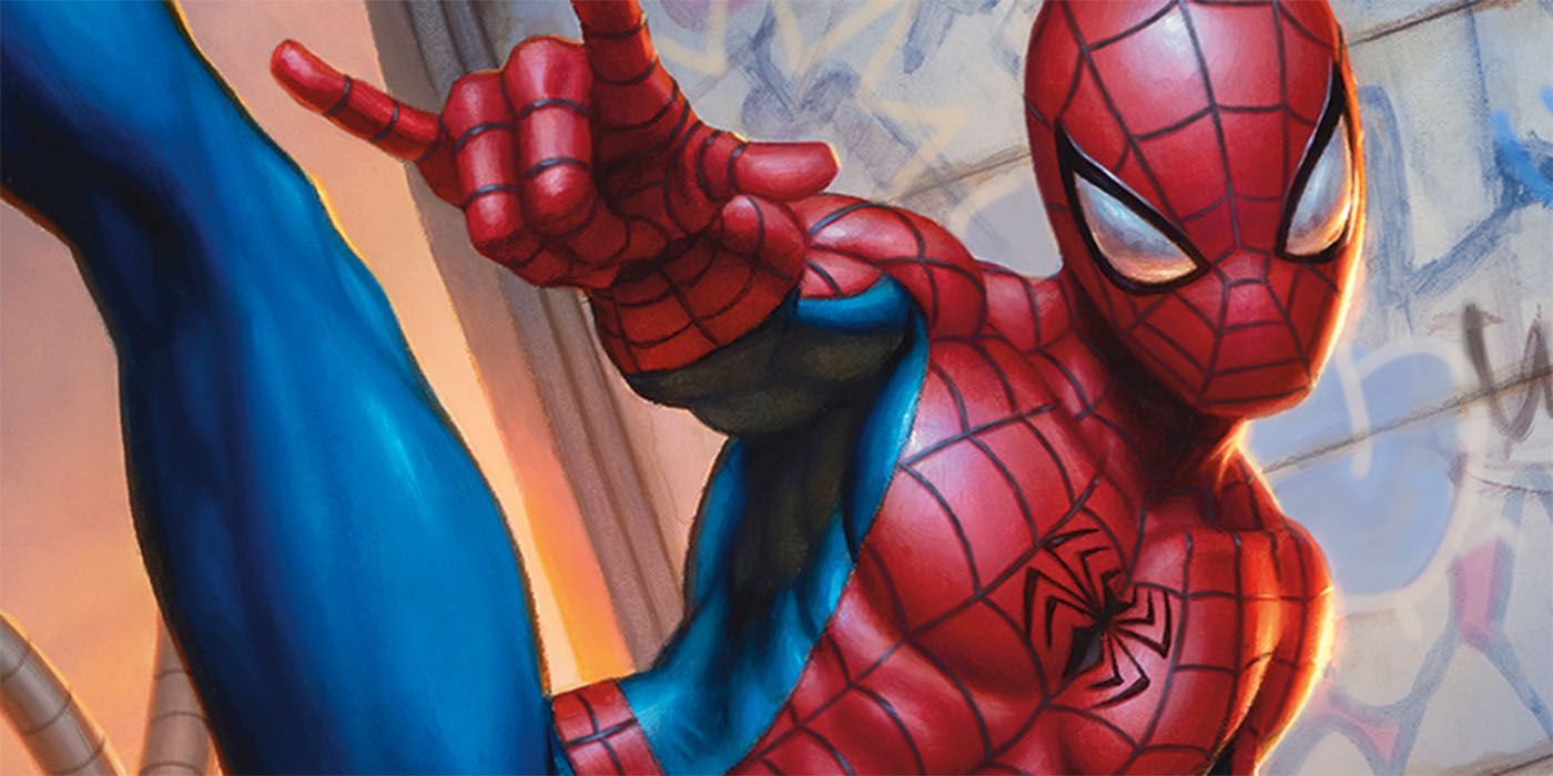 Spider-Man from the upcoming Magic: The Gathering set