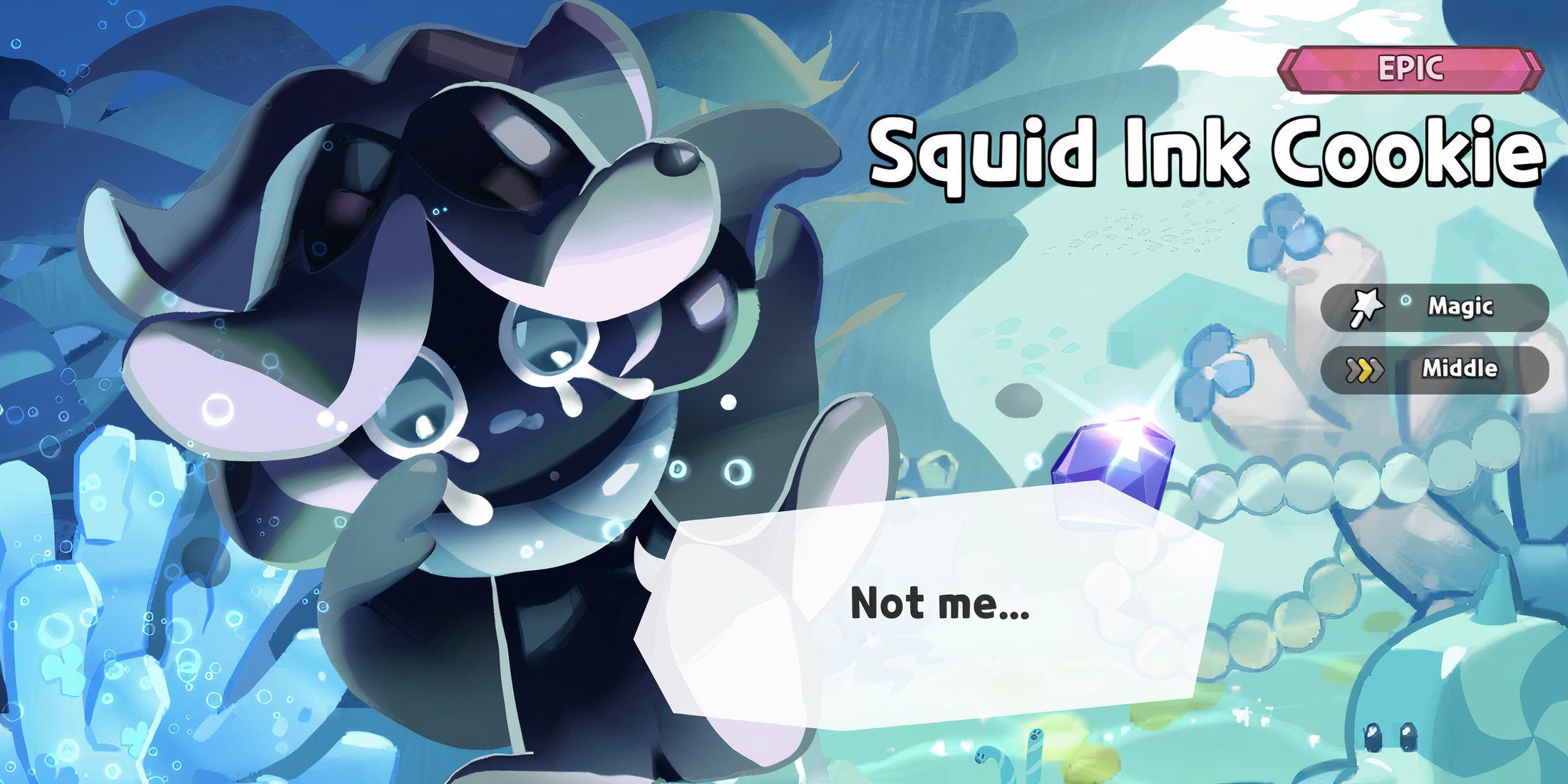 Squid Ink Cookie First Encounter Gacha Animation Cookie Run Kingdom