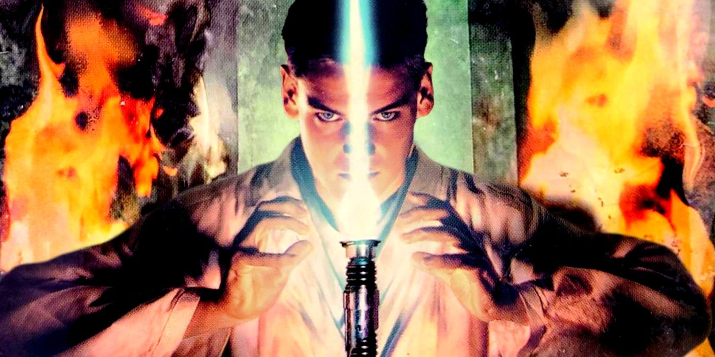 star wars young jedi with lightsaber 2