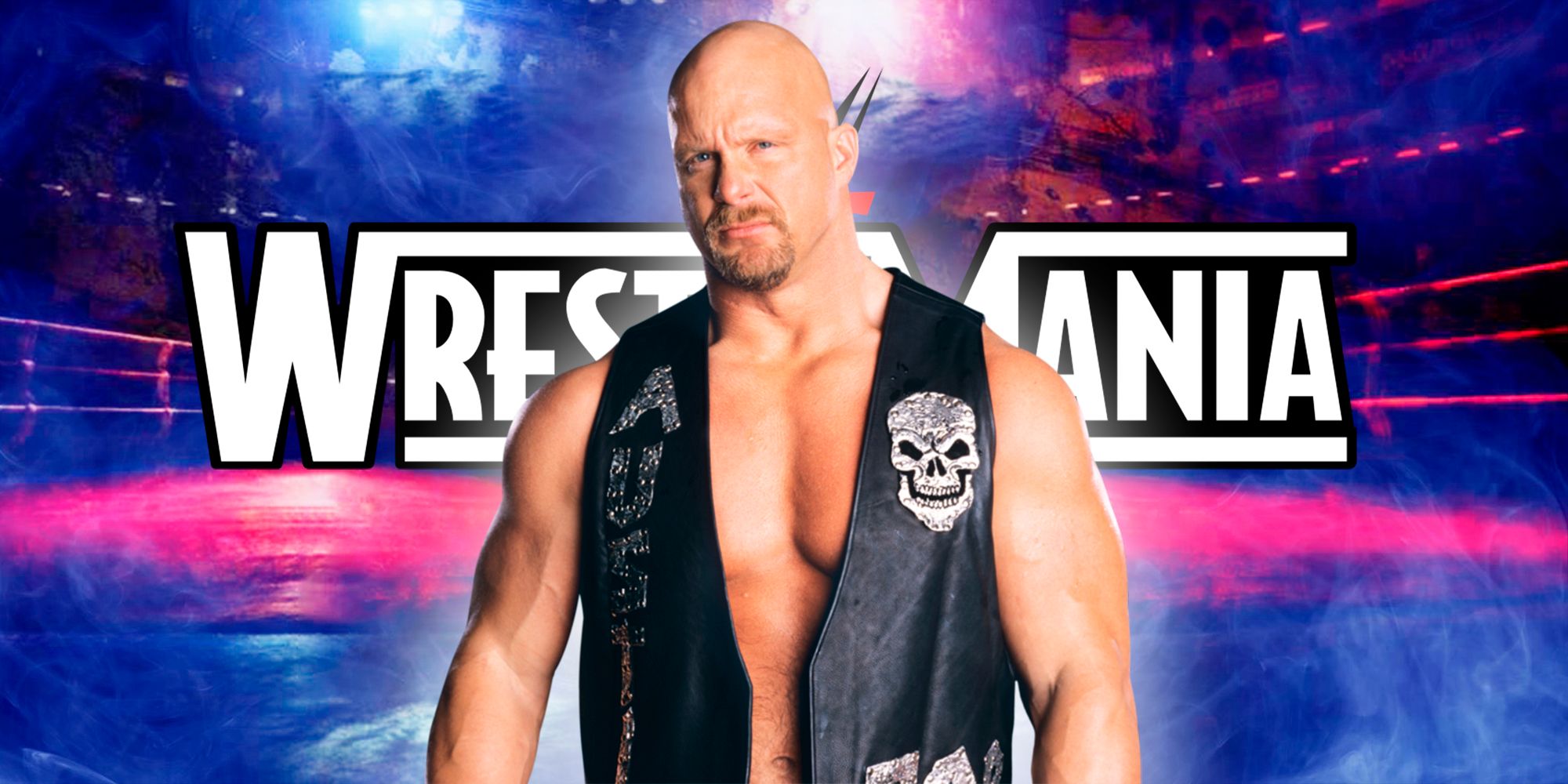 Stone Cold on a WrestleMania background-1