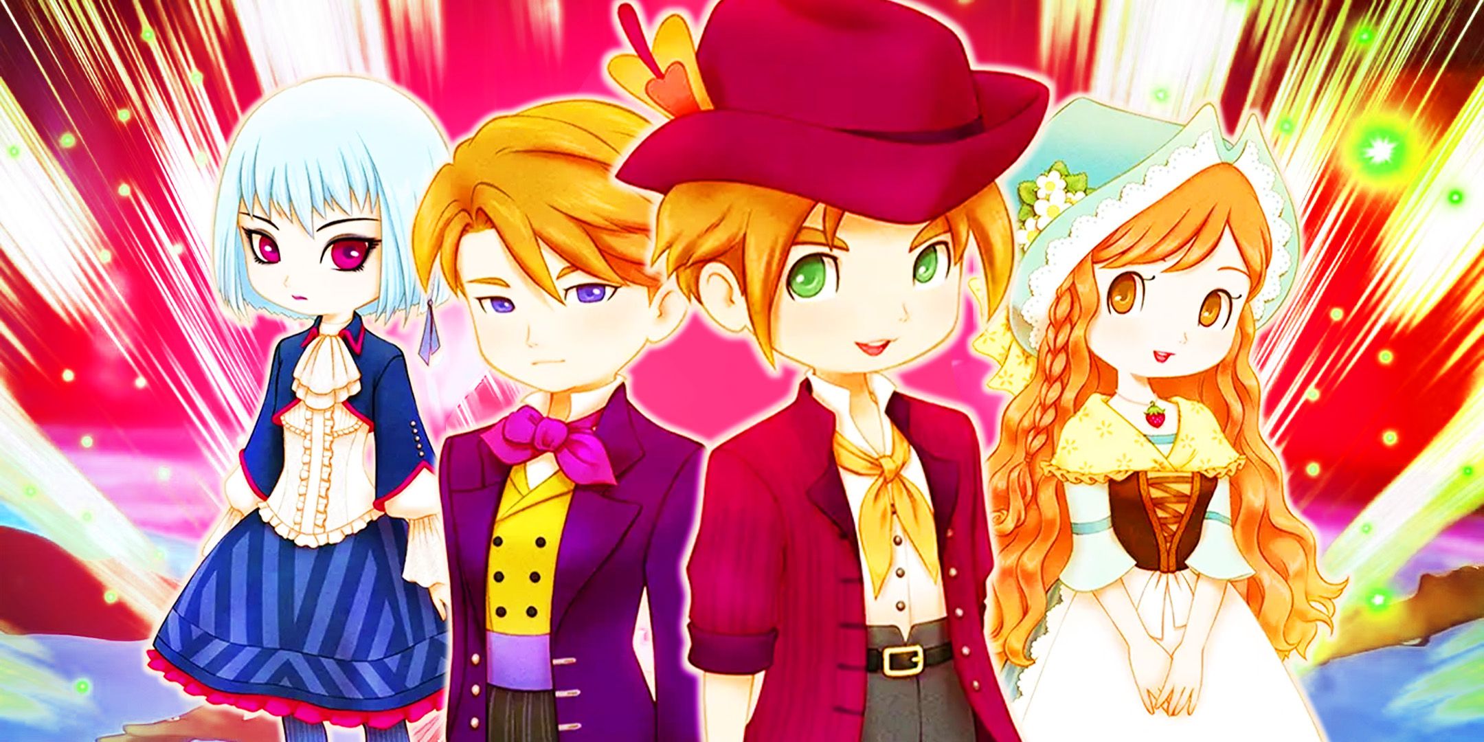 Story Of Seasons Grand Bazaar&rsquo;s romance options showing off various characters.