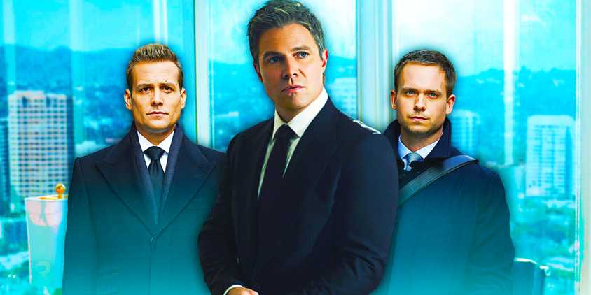Custom image of Harvey, Mike, and Ted in Suits and Suits LA