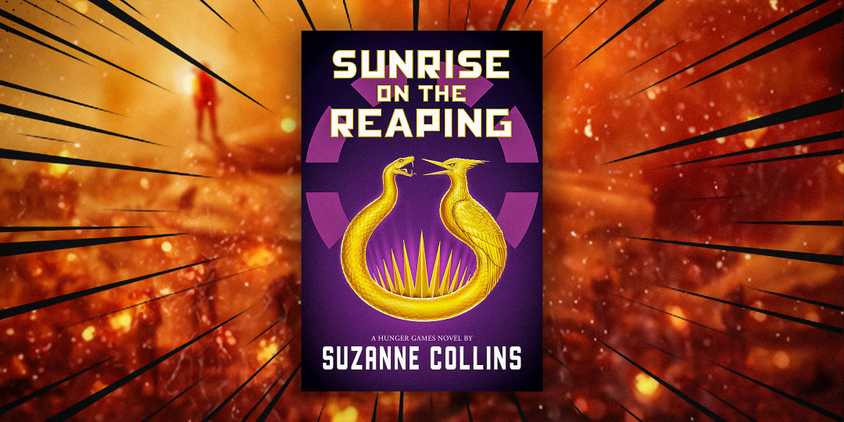 Sunrise On The Reaping Cover With Red Background